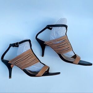 Loeffler Randall Black & Tan Leather Ankle…